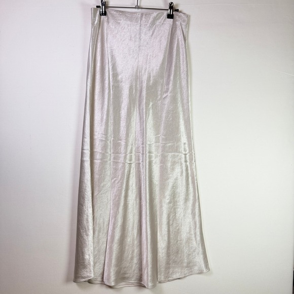 Babaton Dresses & Skirts - BABATON Light Birch Satin Slip Maxi Skirt 10